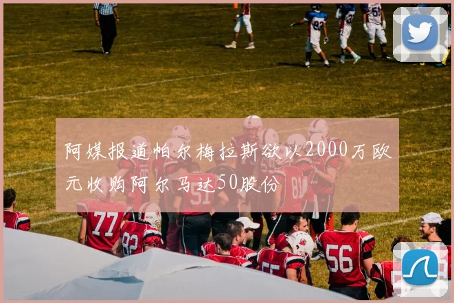 阿媒报道帕尔梅拉斯欲以2000万欧元收购阿尔马达50股份